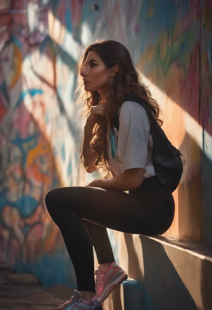 street，woman，self-shot，Beautuful Women，denim pant