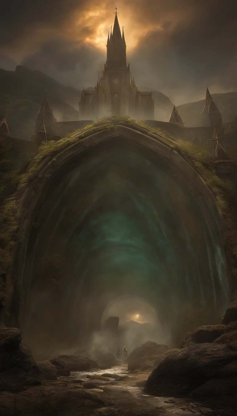 best quality, masterpiece, a monster, god, holy, fog elden ring,