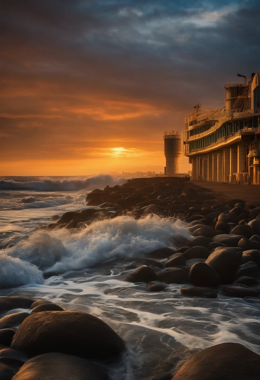 Nuclear sewage,Seawater backfilling,tidal waves,Desperate humans,terroral,Eschatological,A high resolution