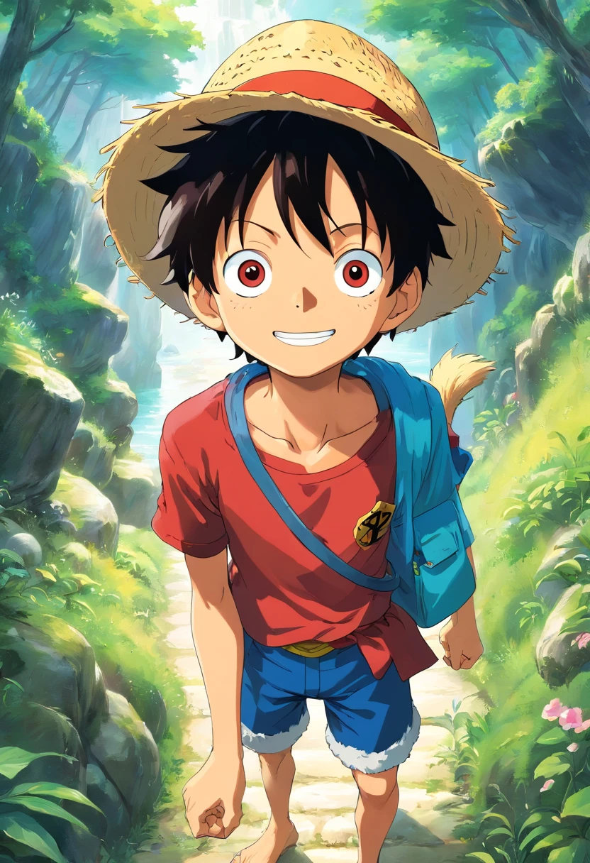 1boy, monkey d luffy