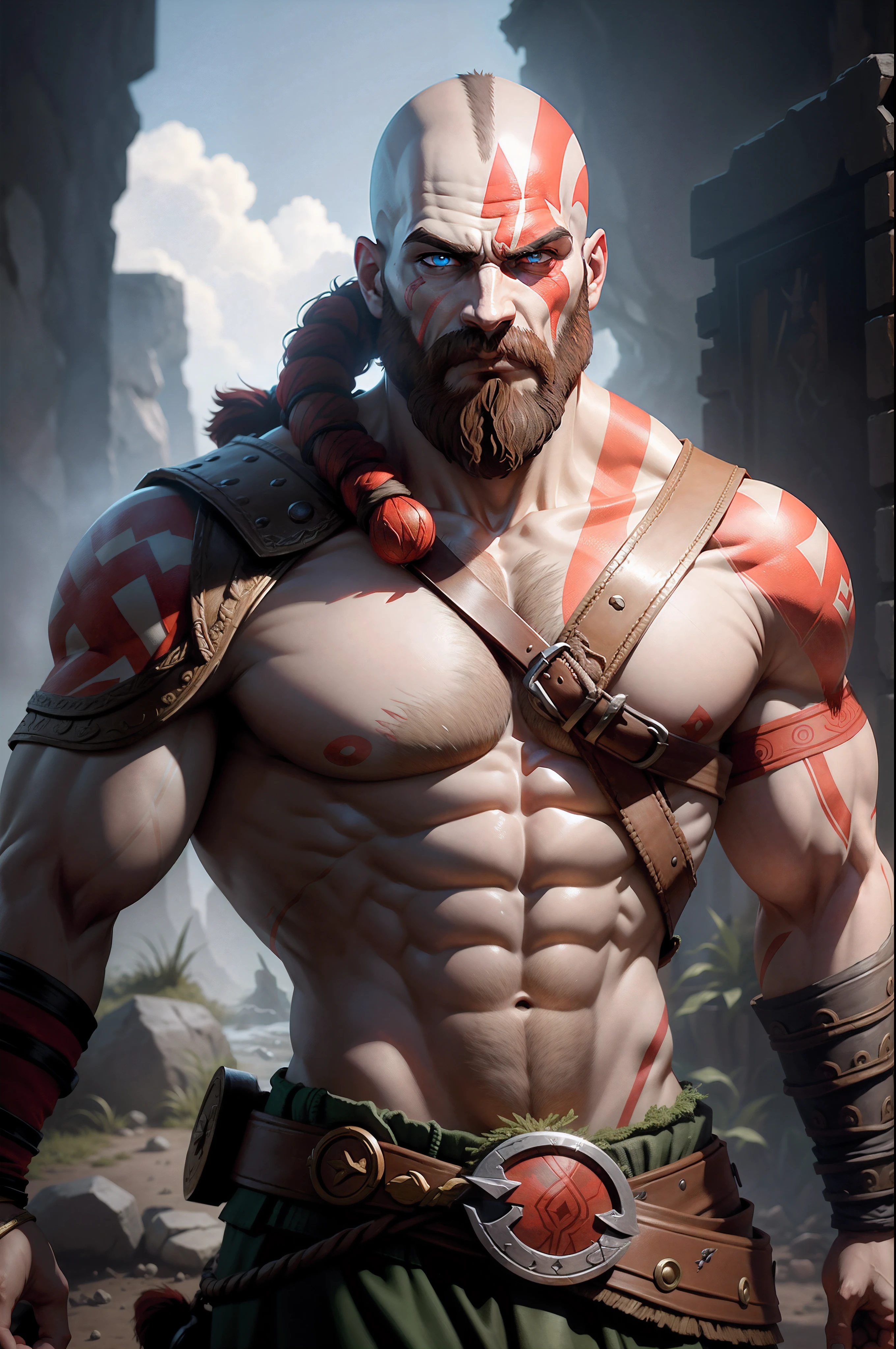 God of war animated,kratos character.