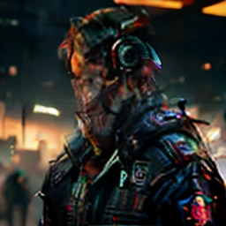 Handsome boy cyberpunk realistic background, 8k ultra realistic