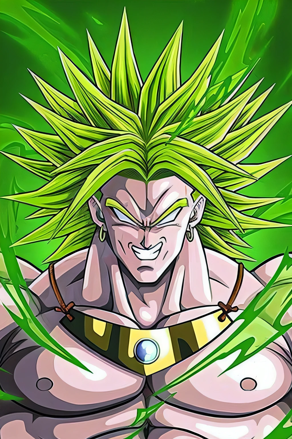 Um desenho de um Gohan muito jovem com cabelo verde, Broly, Super Sayan, Super Saiyajin, indo super saiyajin, Super Saiyajin 3, Remaster, Personagem Dragonball, son goku as the incredible hulk, imagem vazada, Super Saiyajin Goku, Super Sayian Goku, Dragon ball z Style, Parte Brando, estilo de arte de dragon ball