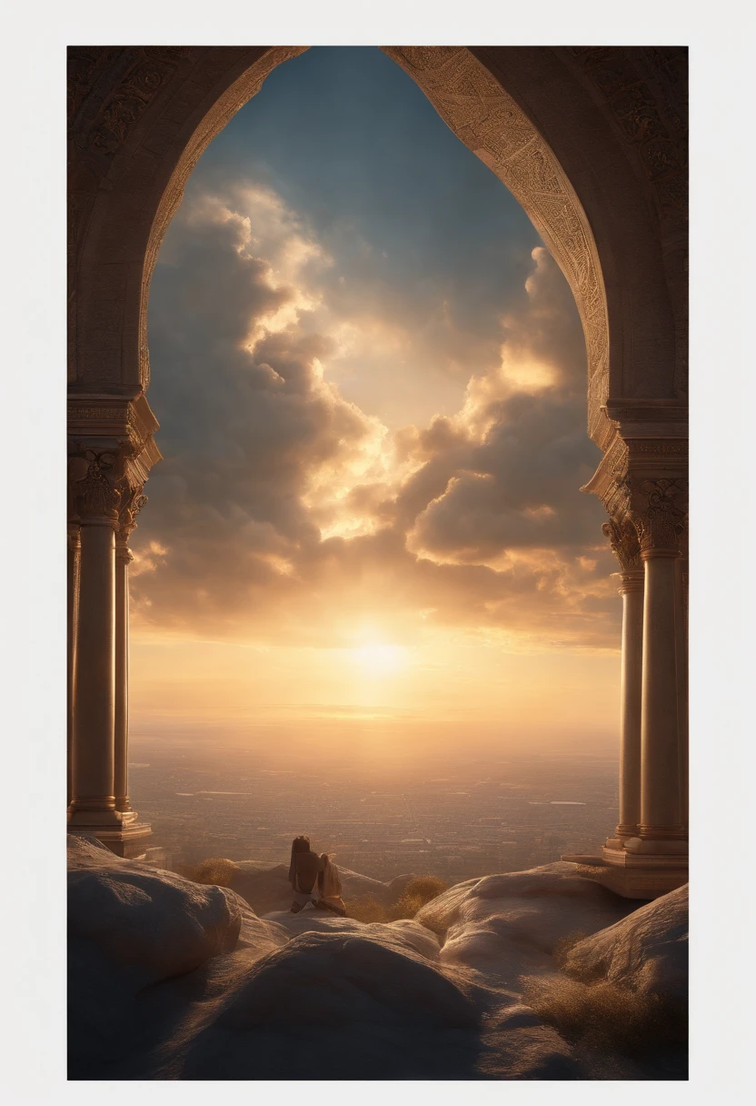 Amazing holy bible, skyscape, cinematic, Concept art, Greg Rutkowski, Ultra photoreal, Ultra detailed, Intricate details, Hyperrealistic, Octane render, 8k, Full HD