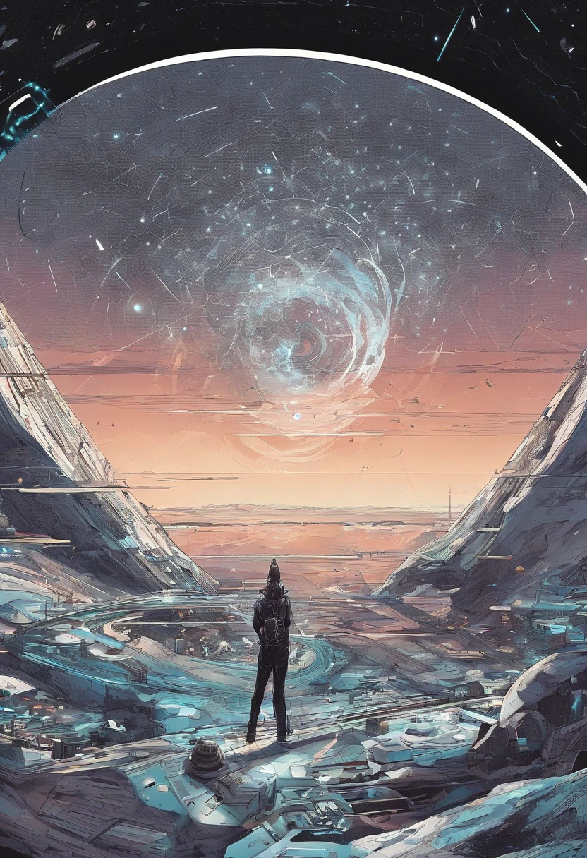 A meteorite fell from the sky,Everyone looked at the sky