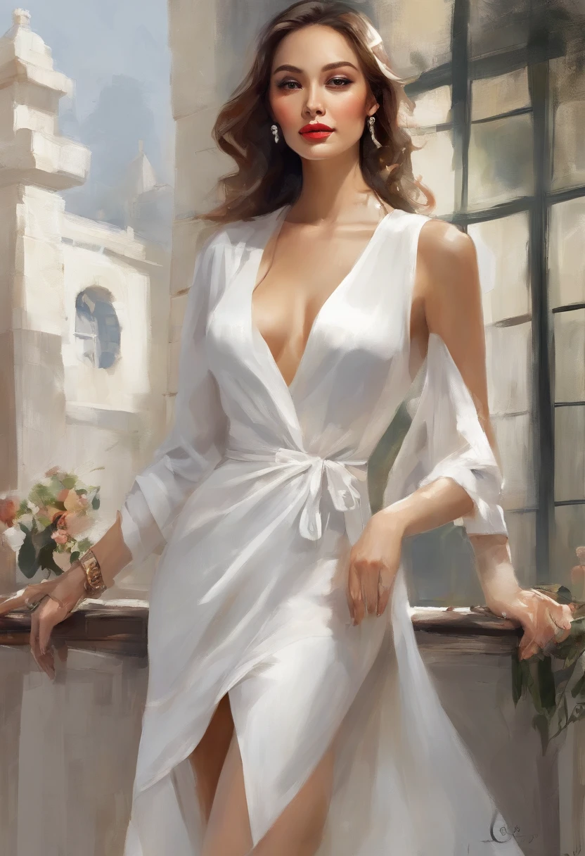 「((top-quality)), ((Best Retail)), (high level of detail: 1.3),。.。.。.。.3D、Beautiful fece(Cyberpunk Personality: 1.3)Hacker Woman、Female Spy、Riding a motorcycle、Araffe woman in white dress walks on street at night、robe blanche、robe blanche、Wearing elegant dresses、photo of slim girl model、gorgeous young korean woman、Smooth white tight clothes suit、Korean Female Fashion Models、robe blanche、tight dresses、woman in dress、Cute white dress、long white dress、Wearing a sexy dress