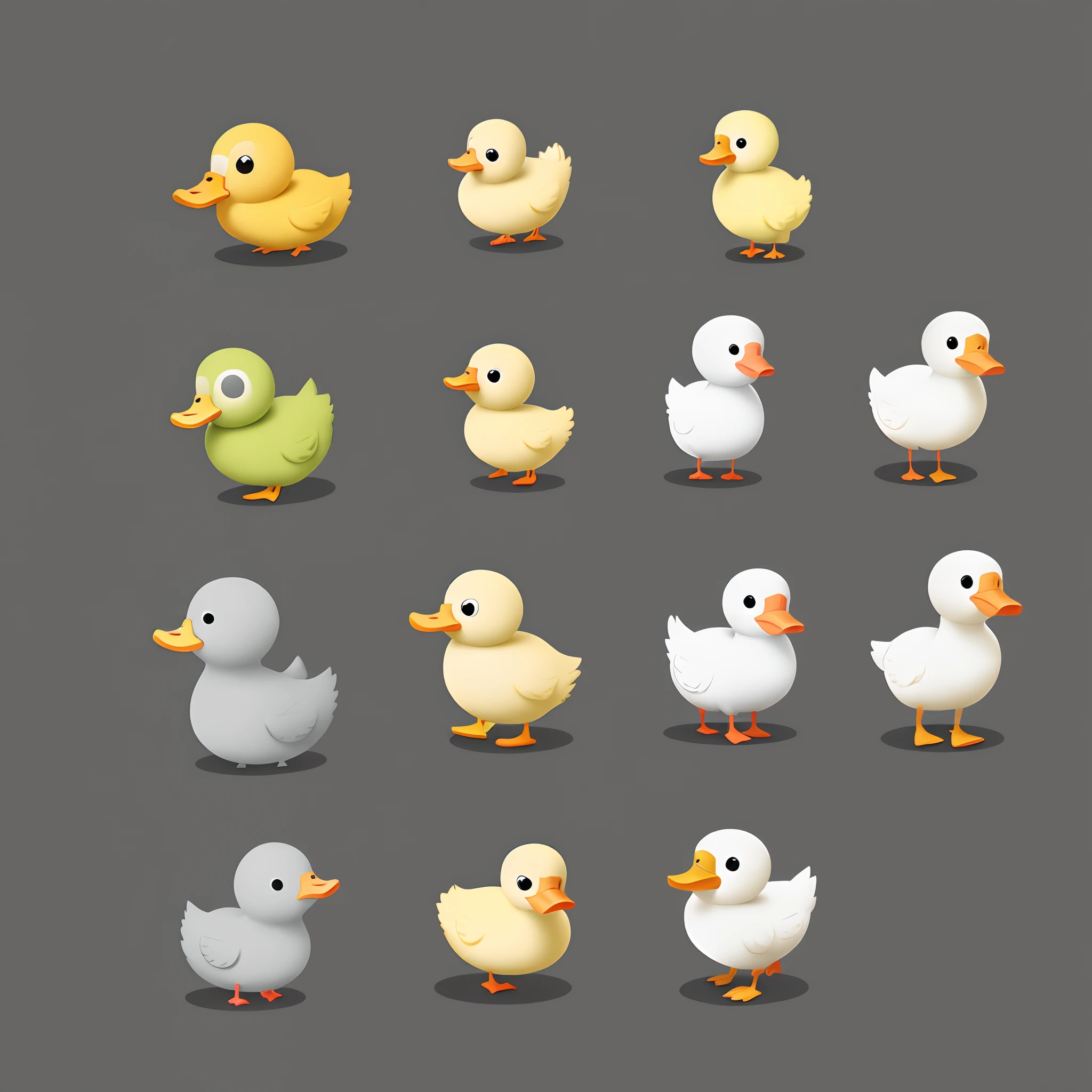 vectorial, Simple art, Duck has a cute and shocked face