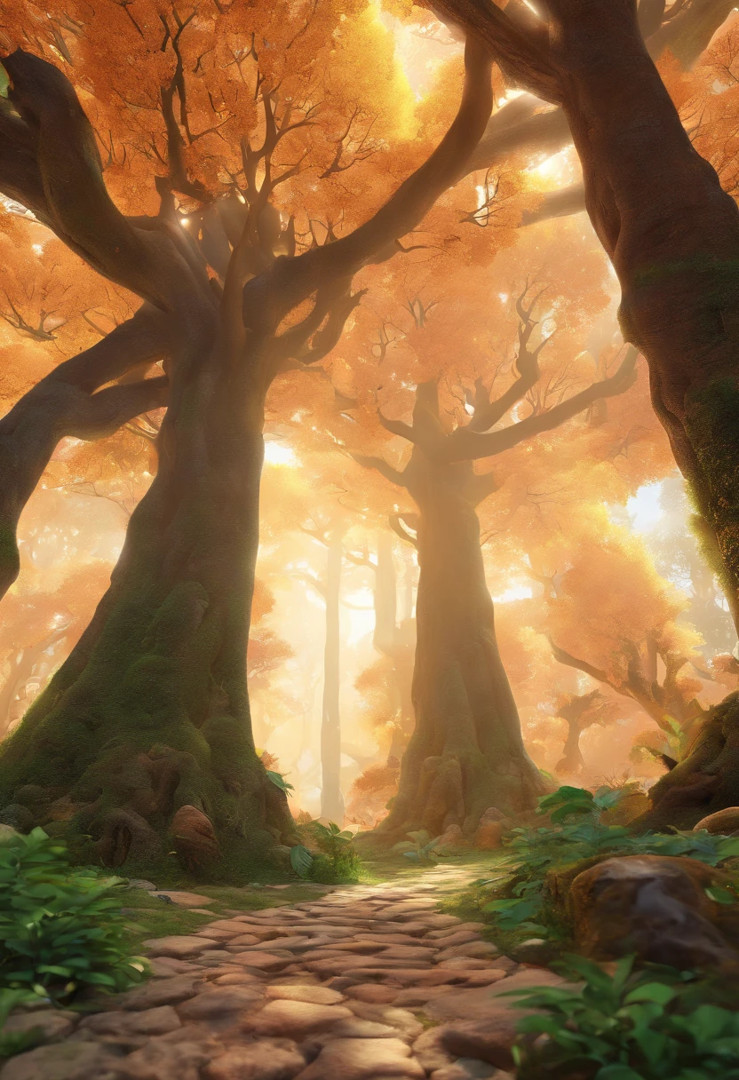 (((obra-prima))), melhor qualidade, illustration,
A mystical forest with giant trees and magical beings hidden among the branches, 8k, alta qualidade, outer space, papel_cortar,