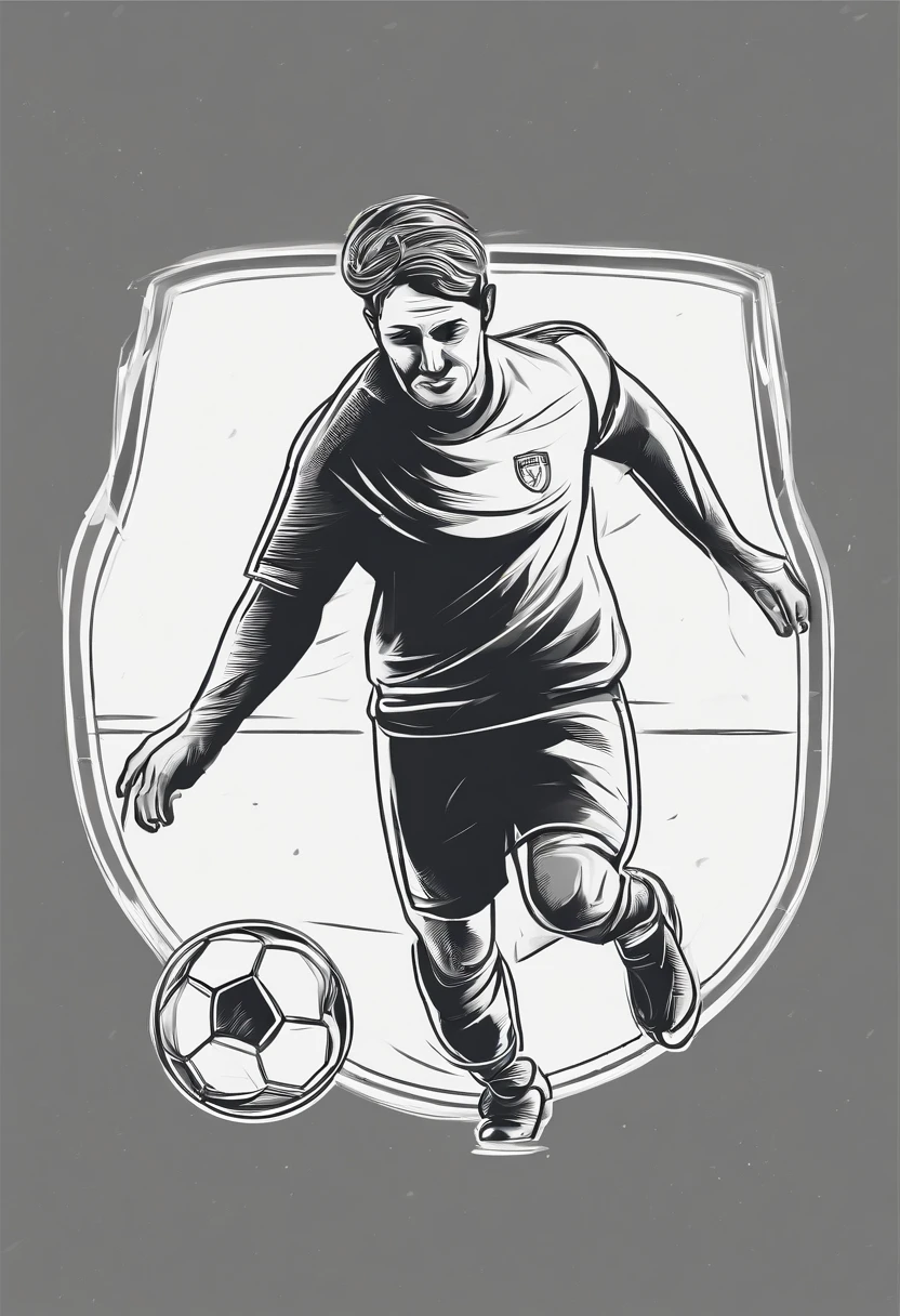 JOIN A FOOTBALL BORA AND THE SYMBOL OF PHYSICAL EDUCATION IN THE SAME DRAWING, SEM COLOQUE PESSOAS