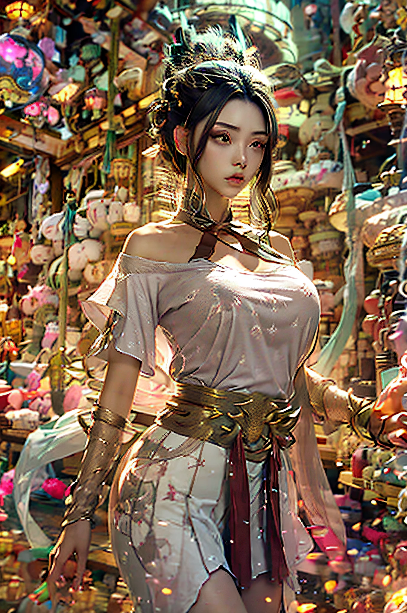 A girl in a short skirt with big breasts, A glimpse of the shock, Good-looking, No powder applied, But she looked bright, I couldn't help but look around her, I saw that her daughter was tall,A pair of round breasts bulged the pink skinny T-shirt,The waist is thin,Fully developed buttocks appear fuller,