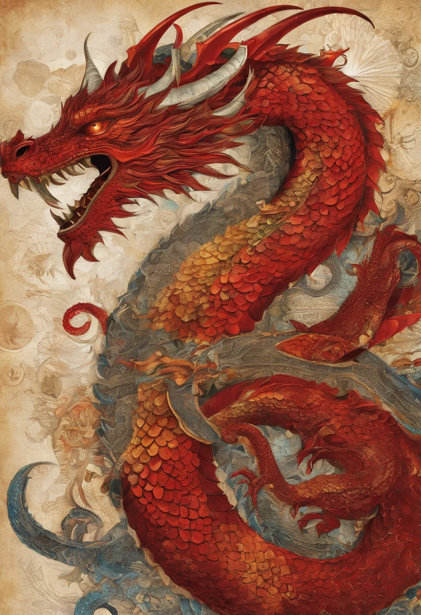 (Dragon celestial dorado) con (ojos penetrantes de color rojo),primer plano soltando (fuego de sangre) por la nariz,escamas bulumetricas,alta calidad,8k,muchos detalles,paticulas de fuego,alas,4patas,garraz manchadas,oro,peligro,fuego,dientes filosos,dragon gigante,colosal,amenazante,imponente,escamas azules