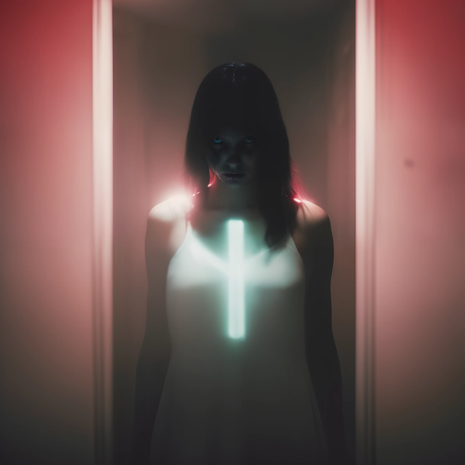 creepy creature, dark cinematic lighting 4 k photorealism extremely high detail photo quality render by greg rutkowski and artgerm. masterpiece 8 5 mm f 1 / 2 lens in the style of ross tran & thomas arian trending on instagram dramatic studio photography wide angle hd remastered chromatic aberration red lights with strong contrast powerful magic fog backlight atmosphere