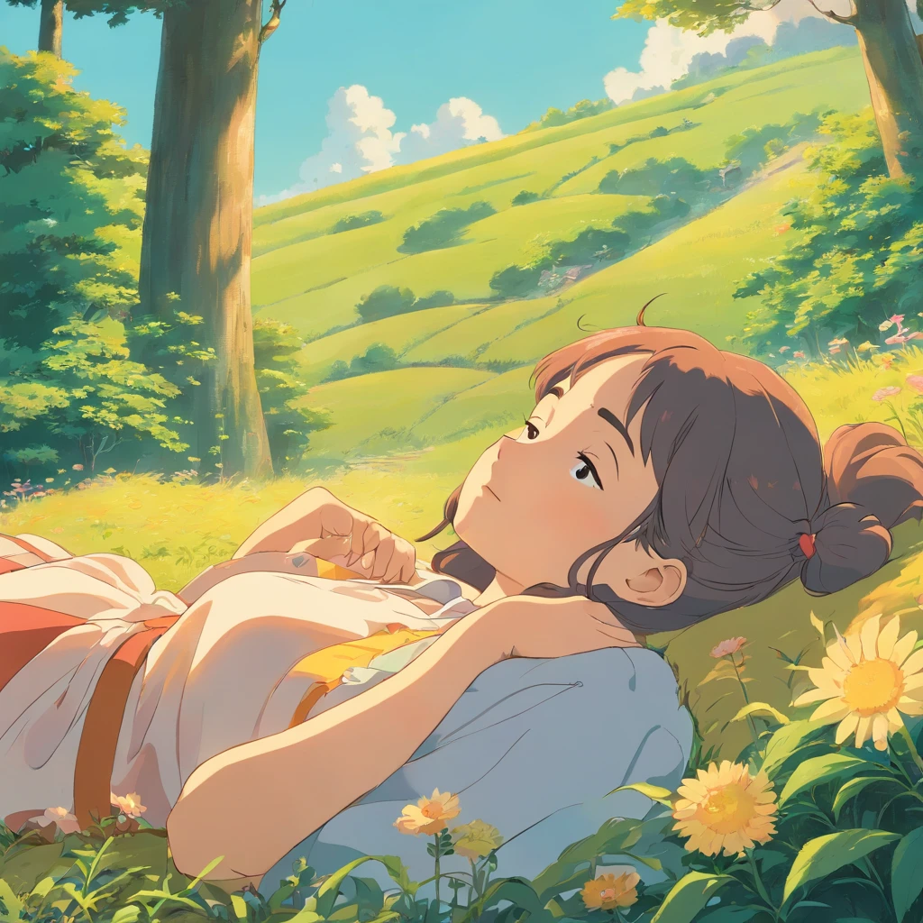 Album Art Lo Fi Vintage Nap Girl Late Afternoon Sun