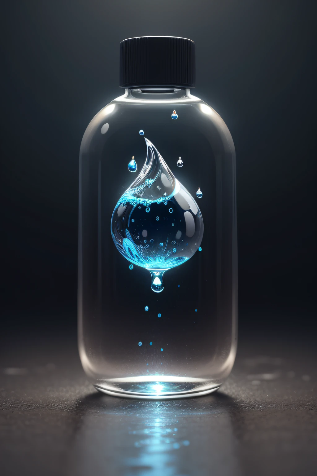 water drop from water tab for water saving ,Generative Ai