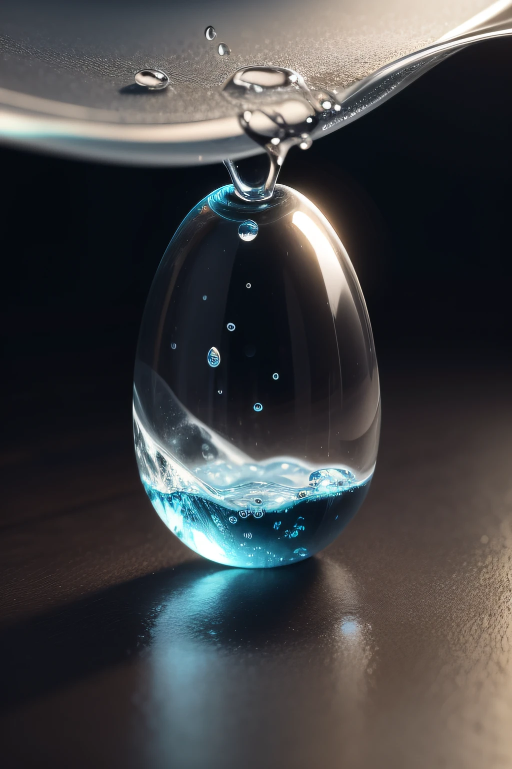 water drop from water tab for water saving ,Generative Ai