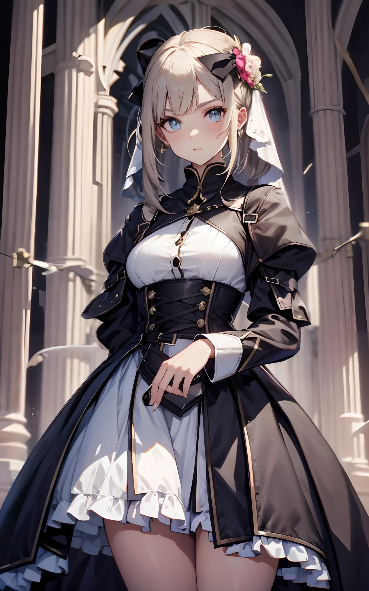 Shoulder-length side ponytail