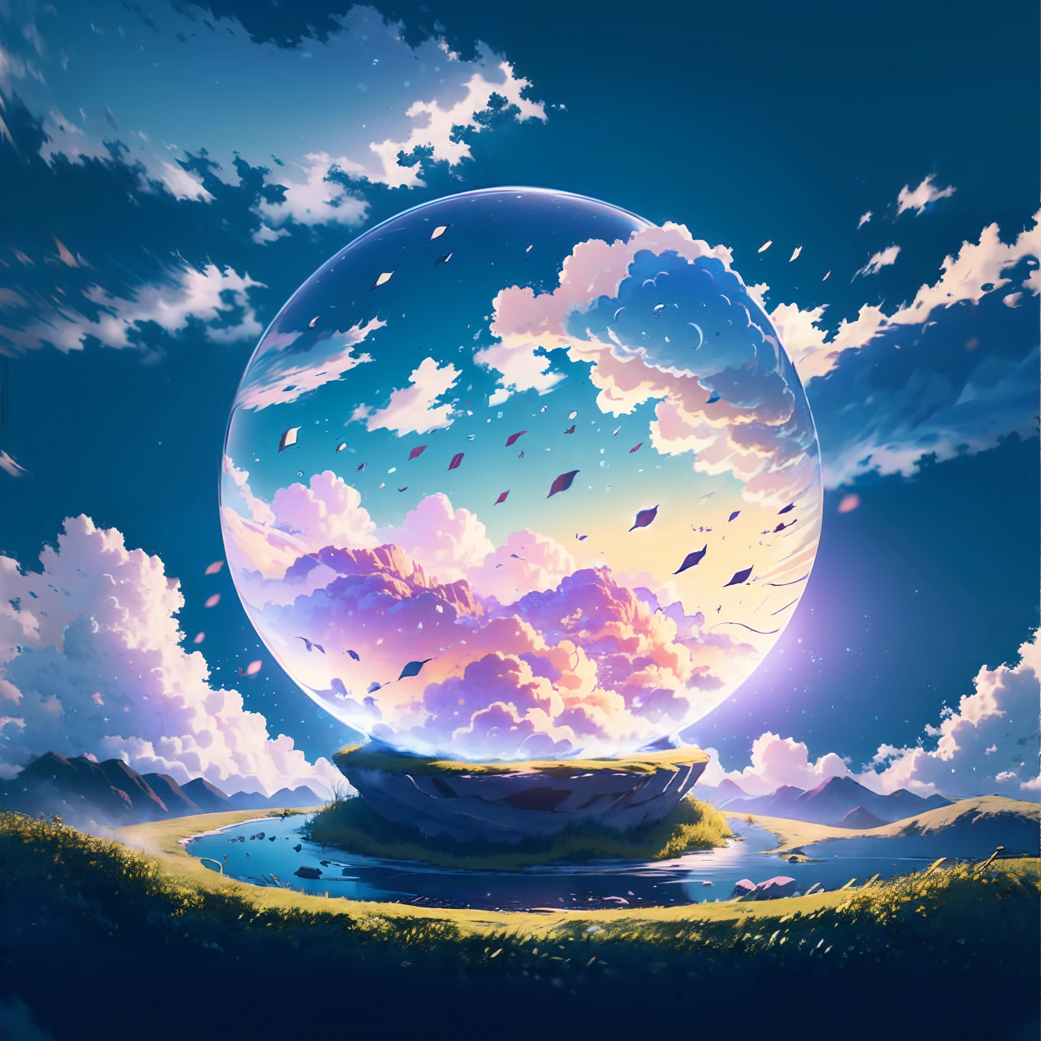 (best quality, 4k, 8k, highres, masterpiece:1.2),ultra-detailed,realistic red sunset sky,beautifully fluffy clouds,pink and yellow clouds forming a mesmerizing pattern,scenic view above the clouds,ethereal cloud world,clouds floating against a vibrant sky,awe-inspiring cloud formations,dreamlike atmosphere,hovering above the world,serene and tranquil ambiance,soft and gentle lighting,hint of golden rays illuminating the clouds,subtle hues of pink and purple,tinted with warm tones of orange,touch of golden glow on the horizon,majestic and breathtaking sight,distant mountains peeking through the clouds,expansive sky stretching out endlessly,feeling of freedom and serenity,tranquil beauty that takes your breath away,vivid colors contrasting against the sky,dramatic play of light and shadows,quiet and peaceful moment above the chaos,serene escape from reality,one with nature and the skies.