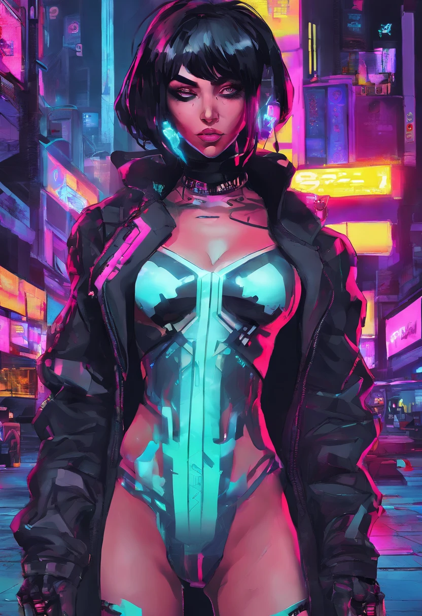 (master part, best quality:1.2), Sam Madson (danny phantom), 1menina coxas muito grossas quadris muito largos umbigo piercing crop top batom preto delineador preto