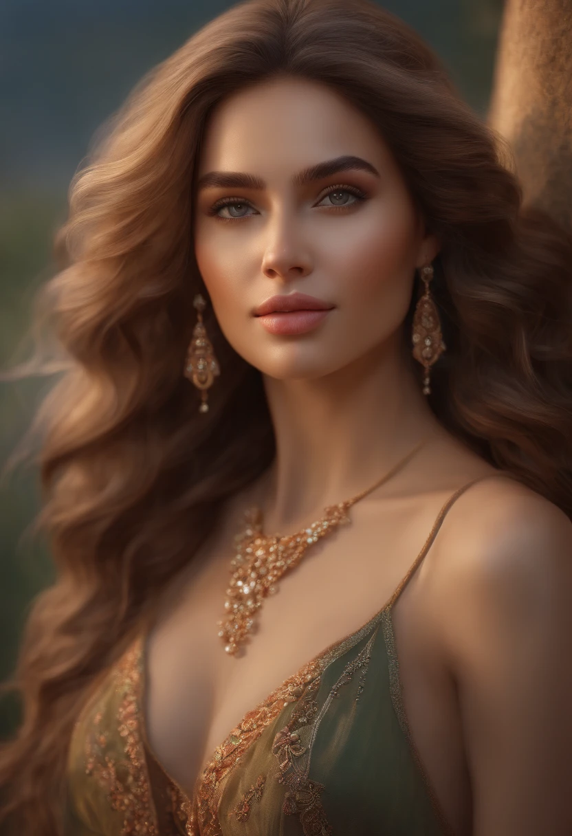 best quality,4k,8k,highres,masterpiece:1.2,ultra-detailed,realistic:1.37,portrait,beautifully detailed face,expressive eyes,detailed lips,soft and flowing hair,graceful pose,subtle smile,gently glowing skin,tastefully decorated background,colorful palette,natural lighting,delicate brushwork