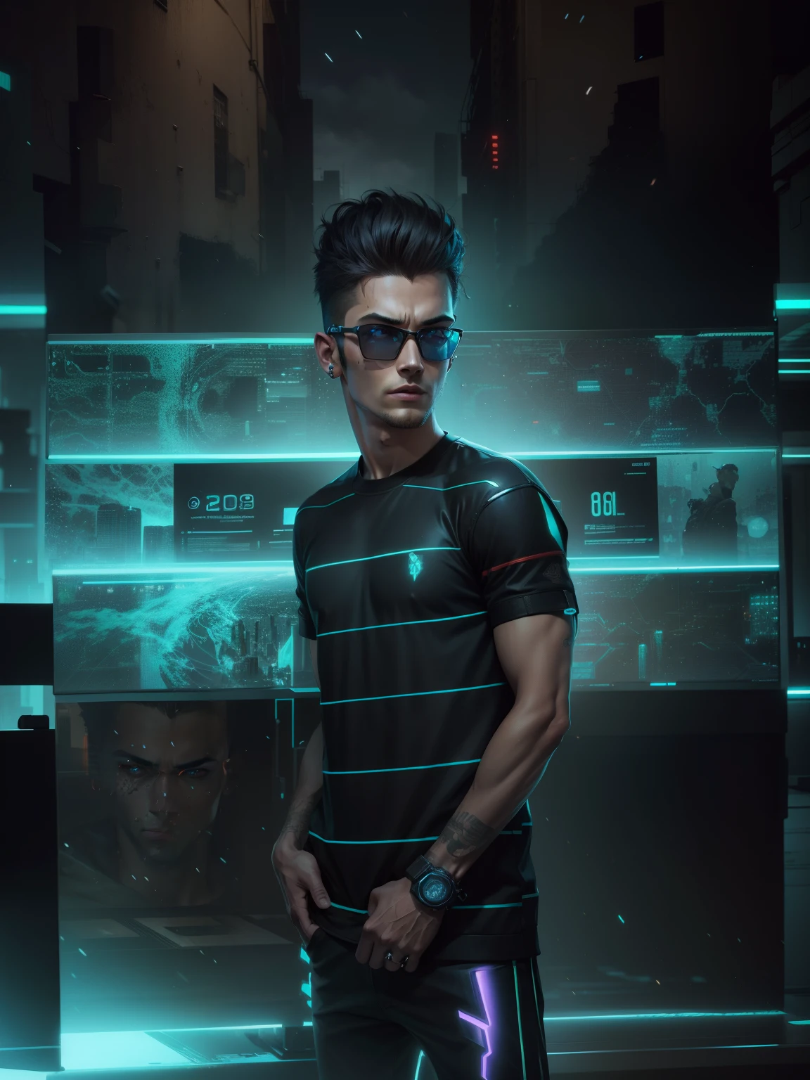 Change background, cyberpunk, handsome boy realistic face, 8k, ultra realistic