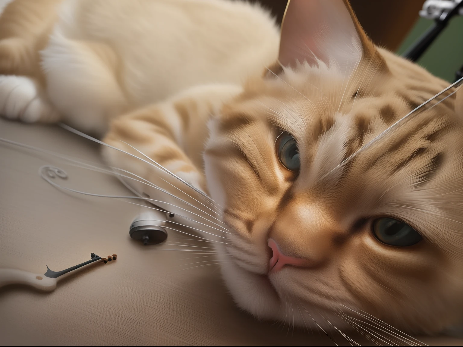 a violinist cat