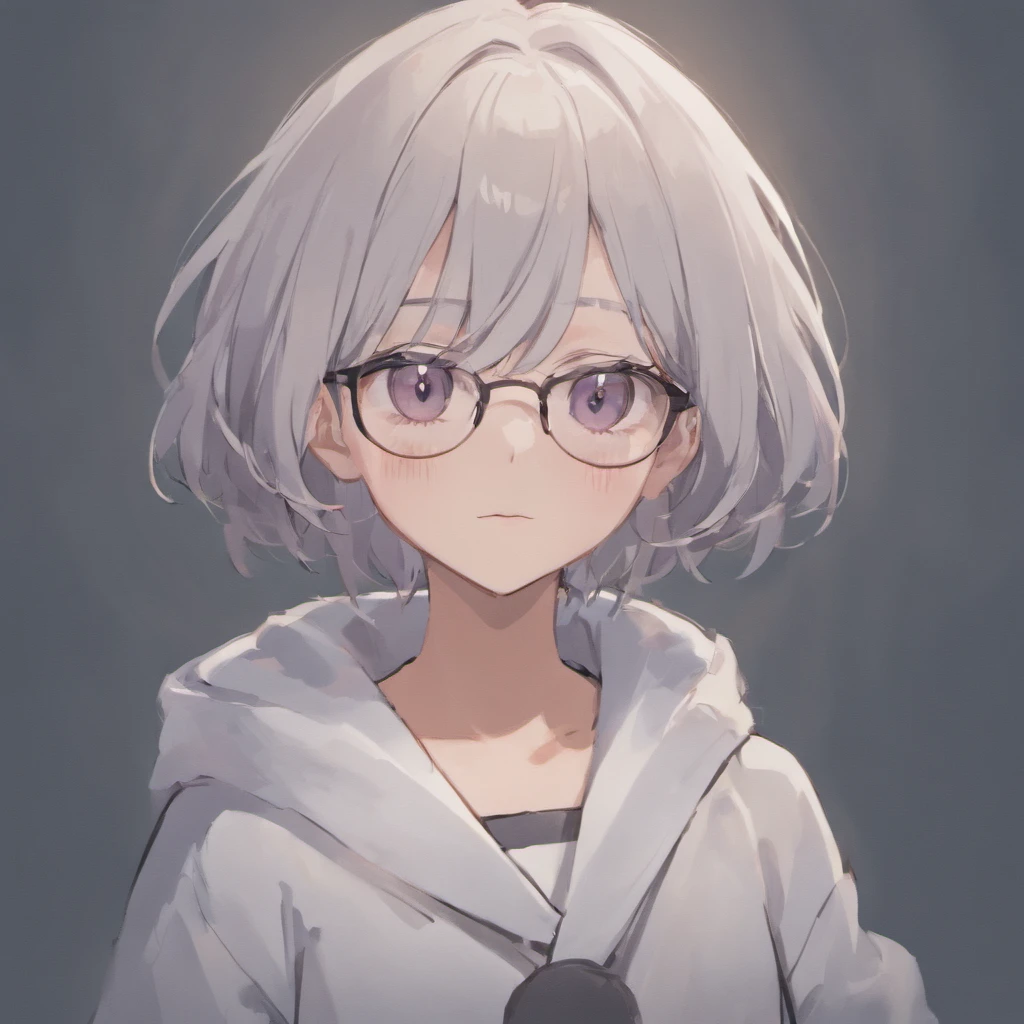 mothers，short detailed hair，Glasses in hand，Face full of wrinkles，With gray hair，style cartoon, (((Front view))),, highly  detailed, White coat，3D style