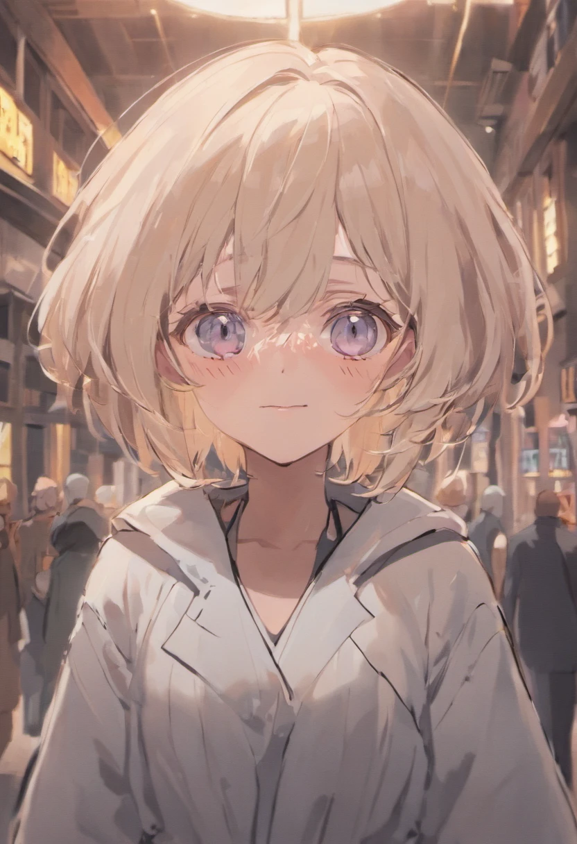 mothers,short detailed hair,Glasses in hand,Face full of wrinkles,With gray hair,style cartoon, (((Front view))),, highly detailed, White coat,3D style