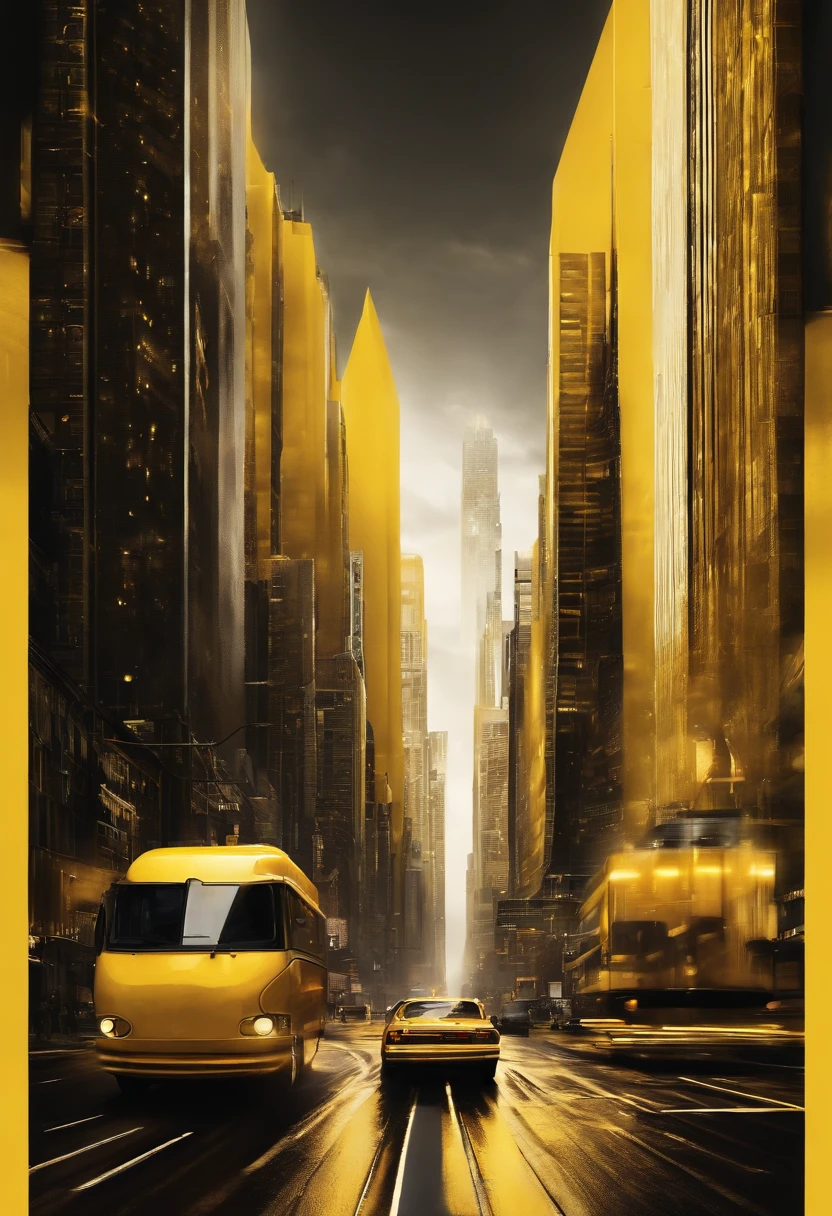 Matrix, cityfuturism yellow,