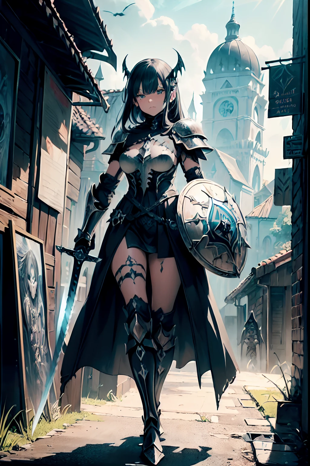 image of a dark fantasy nymph is warrior who evil smile at the devil who hates God, extremely detail armor, ornament blood sword, nameless hero, laughing madly, murderous eyes, rising emotions, beastly, merciless, taker of life, an ugly heart that claims to be good, Fin-de-siècle atmosphere, madness, hope, disillusionment, corruption, freedom, , forest path with hanging body bags background, speed line from front to back, extremely finely detailed, epic high quality, insanely beautiful illustration, 
all captured in sharp focus, rendered in stunning 32k resolution,