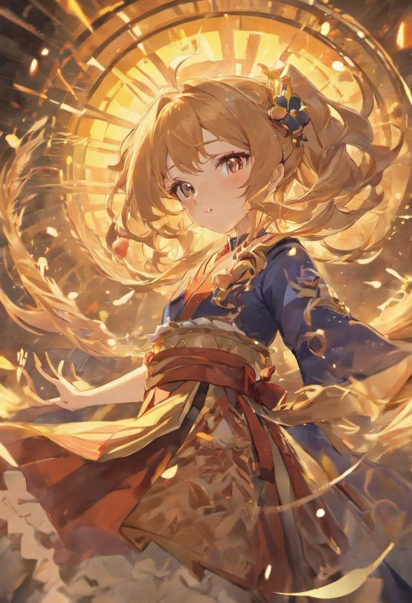 Masterpiece, Best quality, Genshin Lisa A female bard with beautiful long hair and a unique face
