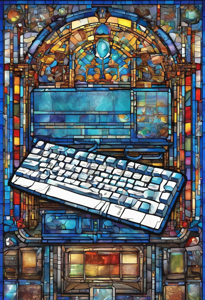 "Create a visual representation of gaming peripherals on a blue background. Place the name 'Jeferoom' in the center of the image and include a console controller on the left, a mouse on the right, a keyboard below and a headphone above, with pixelated blocks decorating the bottom."