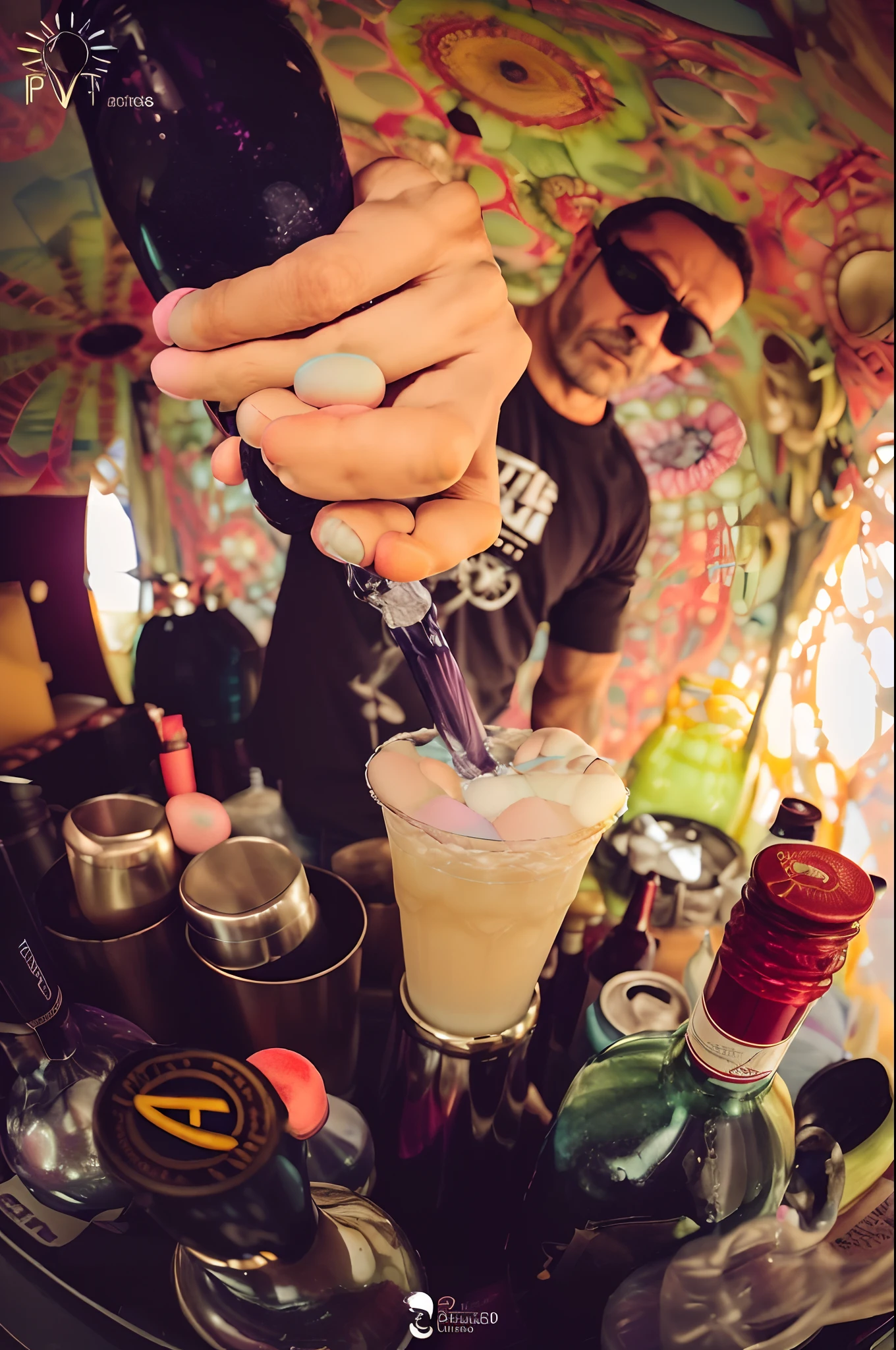 master part, hidrotecnologia, Exotic drink, plastic bottle, (label:1.2), luxo, (pastels colors:1.5), advertisement, Comercial, (studio background), intrincado, circunstanciado, fotorrealista, 8k, estilo-nebulosa