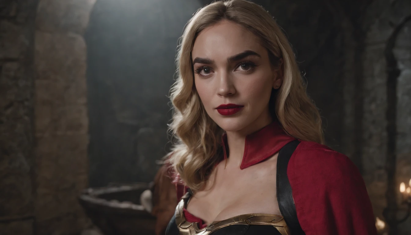 there is a man that is standing in the dark with a cell phone, trending on concept art, gal gadot as harley quinn, emma watson as black canary, ocarina of time movie, anime scenery, japan studio game, gal gadot as captain marvel, gal gadot as wonder woman, full-cosplay, gordon freeman as a woman, full-cosplay wario