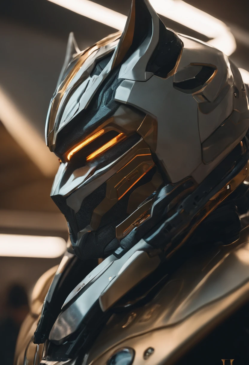 lince futurista usando armadura, com dentes a mostra, Arte conceitual do futuro, 8K分辨率