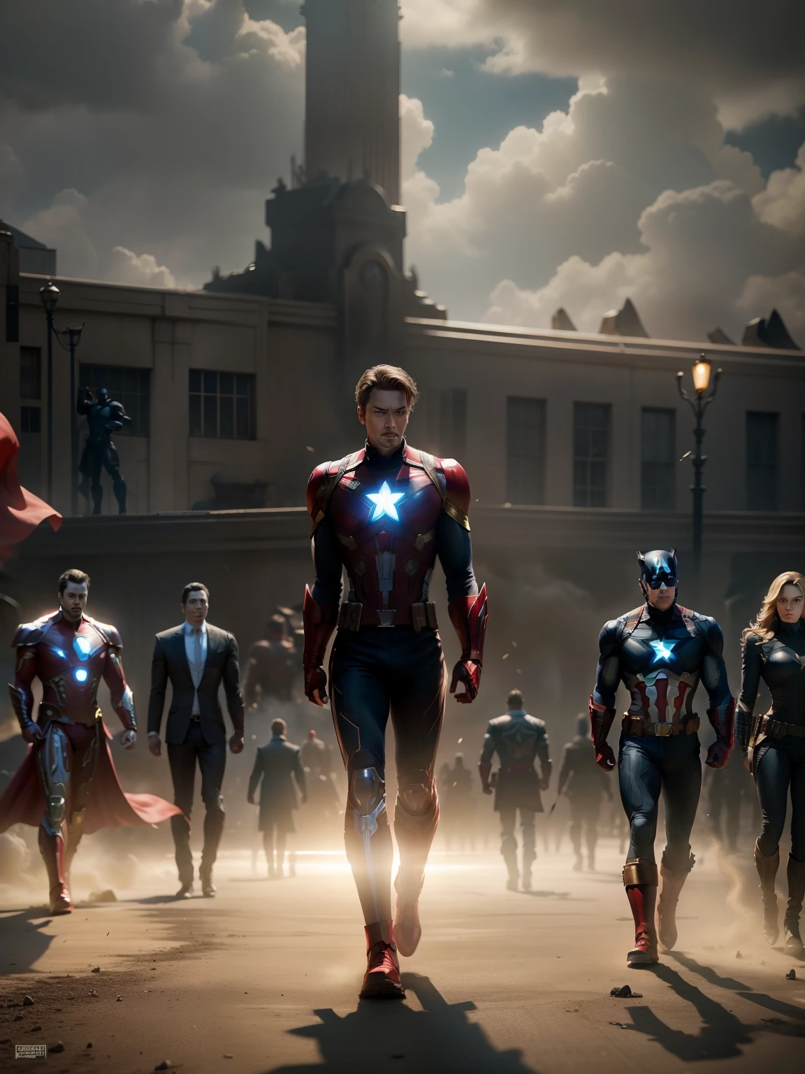 Change the background and make it look like Hollywood star with Avengers