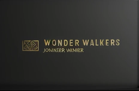 a close up of a black background with a white and gold logo, with people watching in wonder, wonder, inspired by JoWOnder, wanderer, walter womacka, by JoWOnder, moonwalker photo, dreamwalker, by Bradley Walker Tomlin, walk, sense of wonder, endwalker cinematic, walkable, wonderful, wonderdraft, with anthropology of wonder