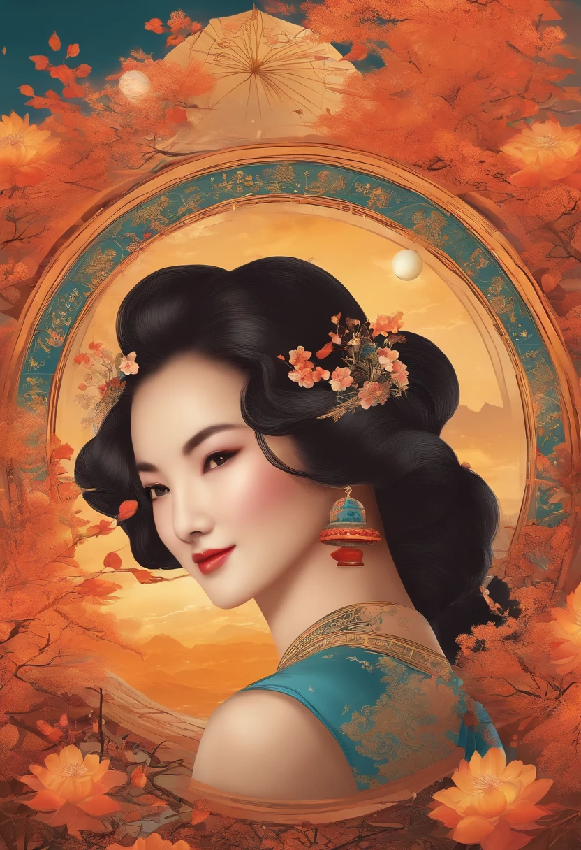 Mid-Autumn Festival Sun Terminology Poster