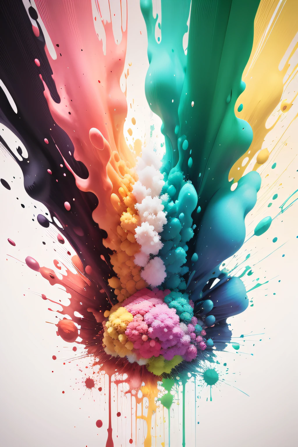 clean image of color explosion