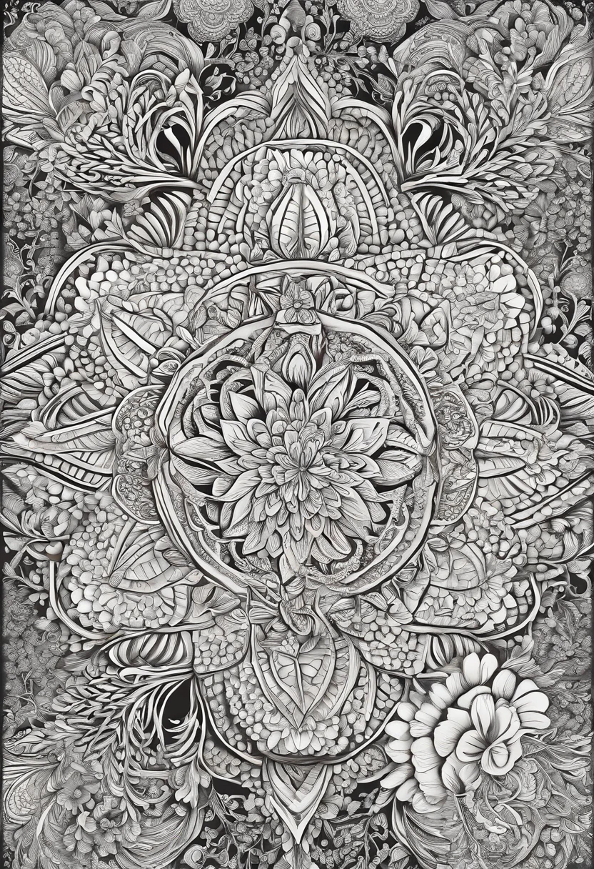 Arte Oficial, Papel de parede 8k unificado, ultra detalhado, Beleza Bonita, Beautiful, master part, best quality, (Zentangle, mandala, Tangled, emaranhar), (flower ecstasy: 1.2) Dynamic angle, cowboy shot, the most beautiful chaotic forms, elegence, Design Fauvista, cores brilhantes, Romantismo, atmosfera, Corvo de Ouro, deus sol, pena, fire,