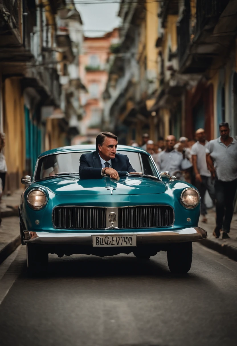 bolsonaro in the street Realistic, fotografia, real, natural,