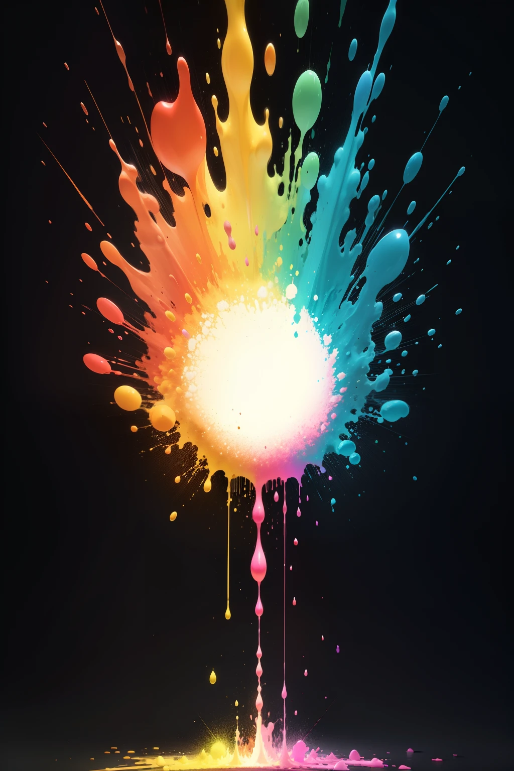 clean image of color explosion