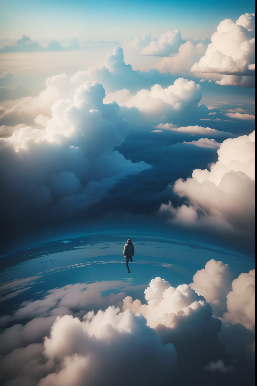 Fall into the clouds