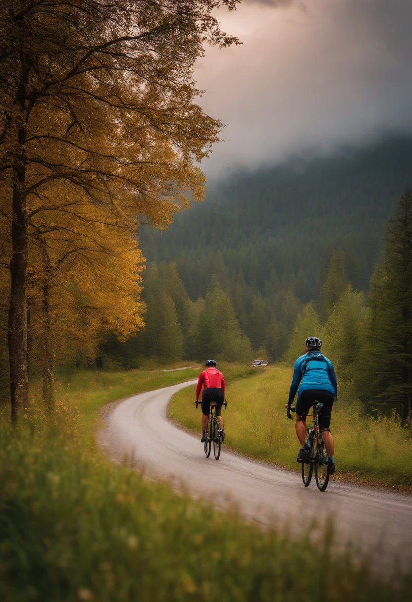 Ciclista, montanha, 8k, arvores, rios, adrenalina