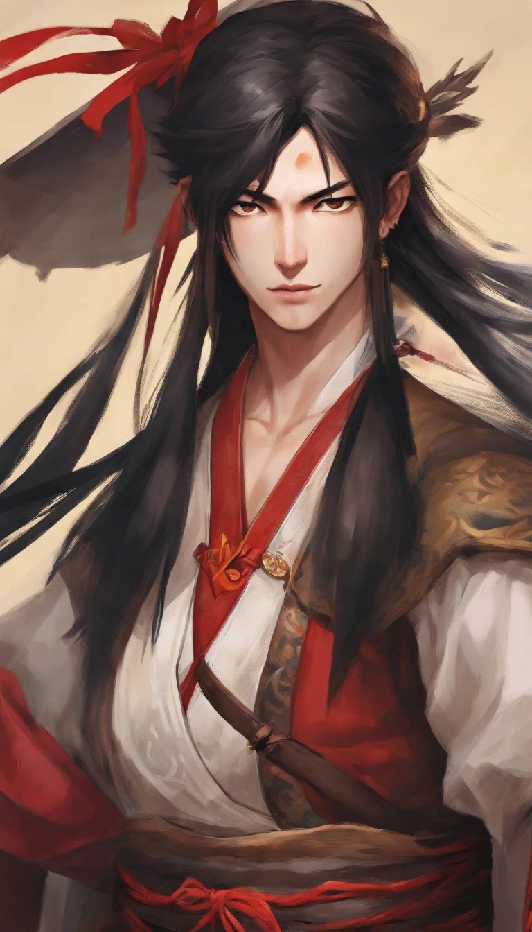 Samurai with a sword,super detailing,Masterpiece, Best quality