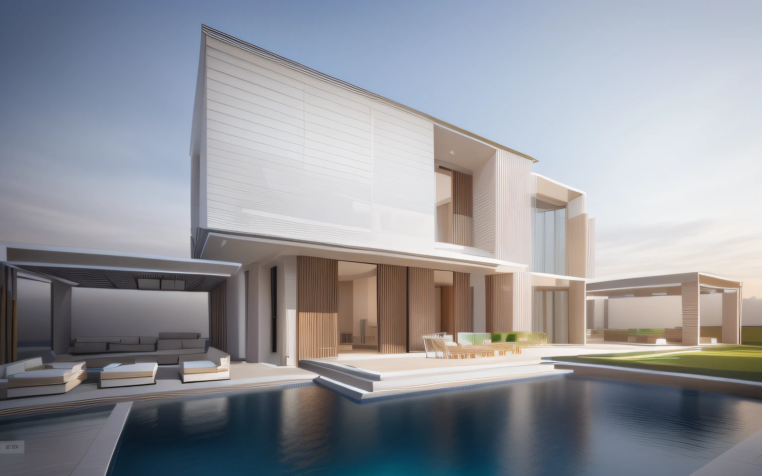 a sketch of a modern house with a swimming pool and patio royalty, architectural sketch, architecture drawing, architectural drawing, architectural concepts, sketch - up, sketch illustration, architectural illustration, detailed line drawing, architectural concept, architecture concept, realistic architecture, concept drawing, architectural rendering, orthographic 3d rendering, 3d architecture, overall architectural design, high quality of sketching