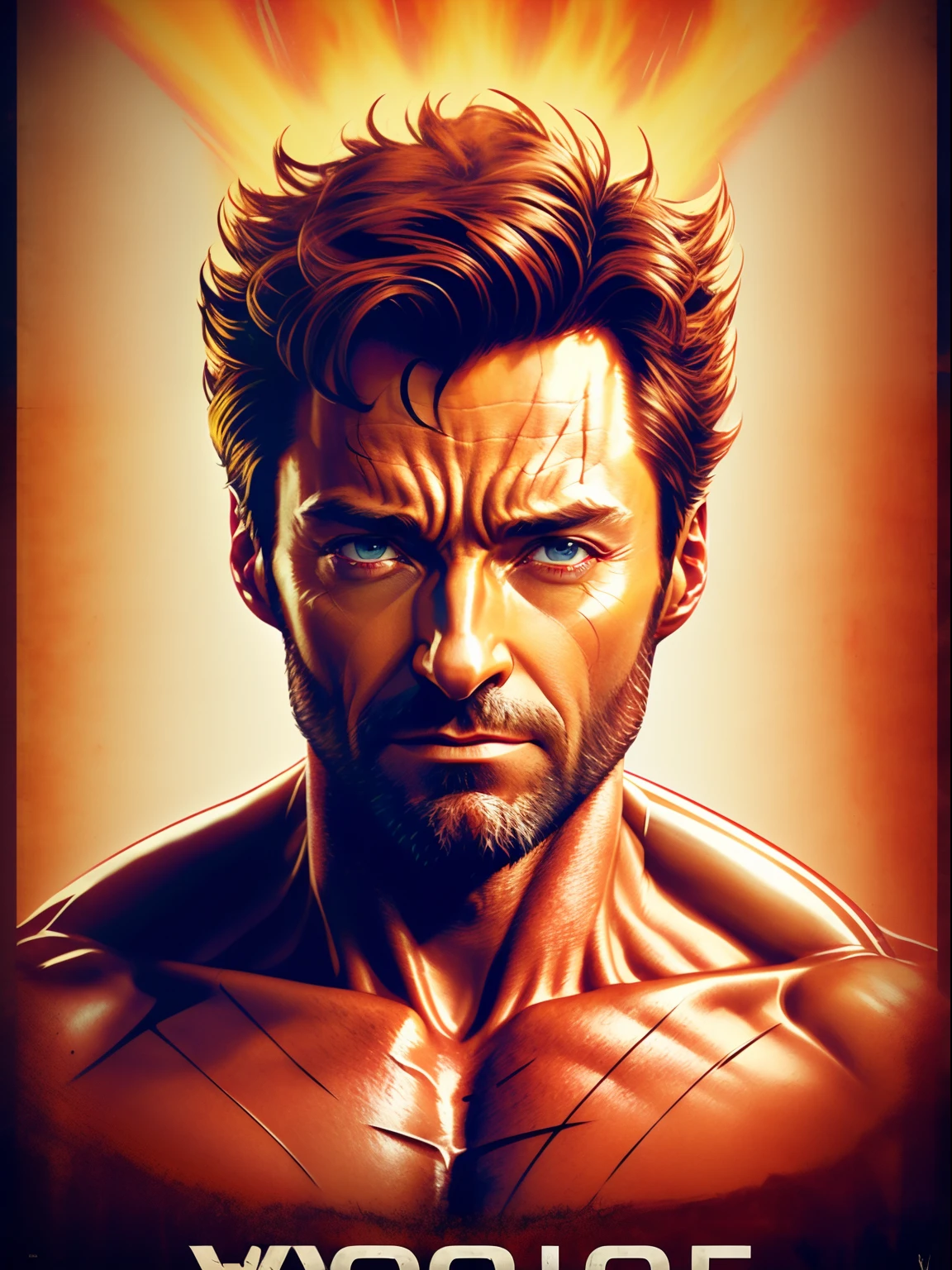 Hugh Jackman as wolverine, vhs effect, (poster:1.6), poster on wall, nostalgia, movie poster, portrait, close up
(skin texture), intricately detailed, fine details, hyperdetailed, raytracing, subsurface scattering, diffused soft lighting, shallow depth of field, by (Oliver Wetter)
