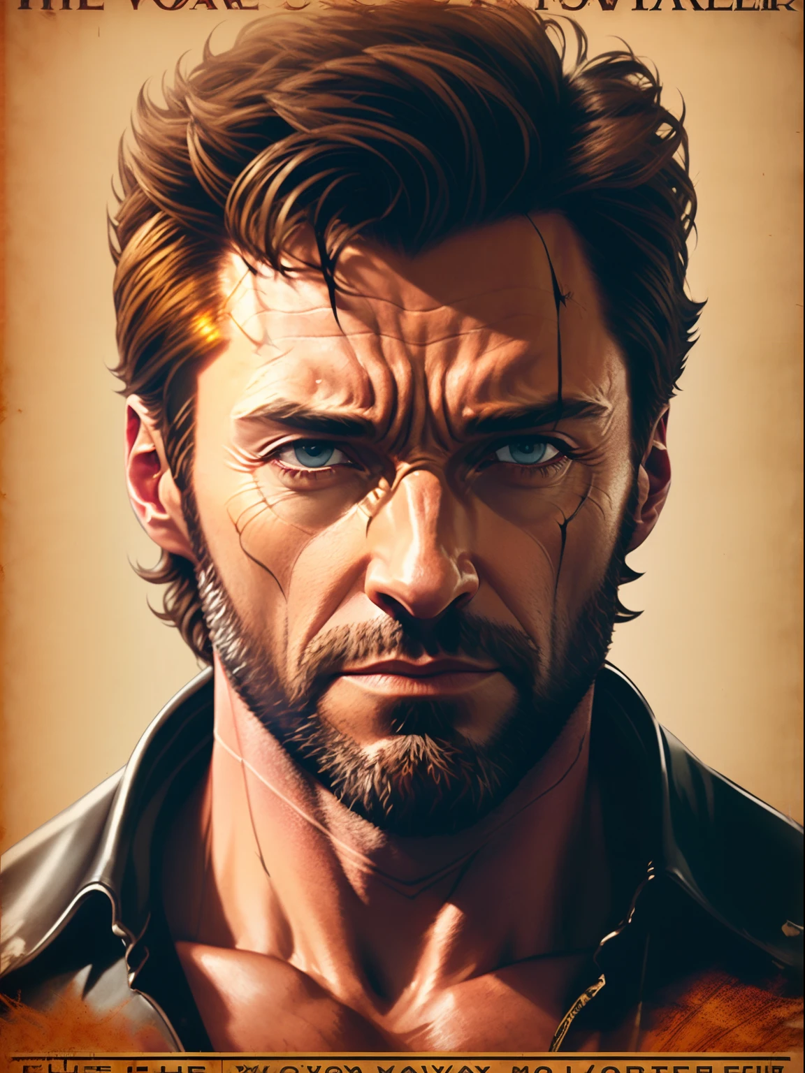 Hugh Jackman as wolverine, vhs effect, (poster:1.6), poster on wall, nostalgia, movie poster, portrait, close up
(skin texture), intricately detailed, fine details, hyperdetailed, raytracing, subsurface scattering, diffused soft lighting, shallow depth of field, by (Oliver Wetter)