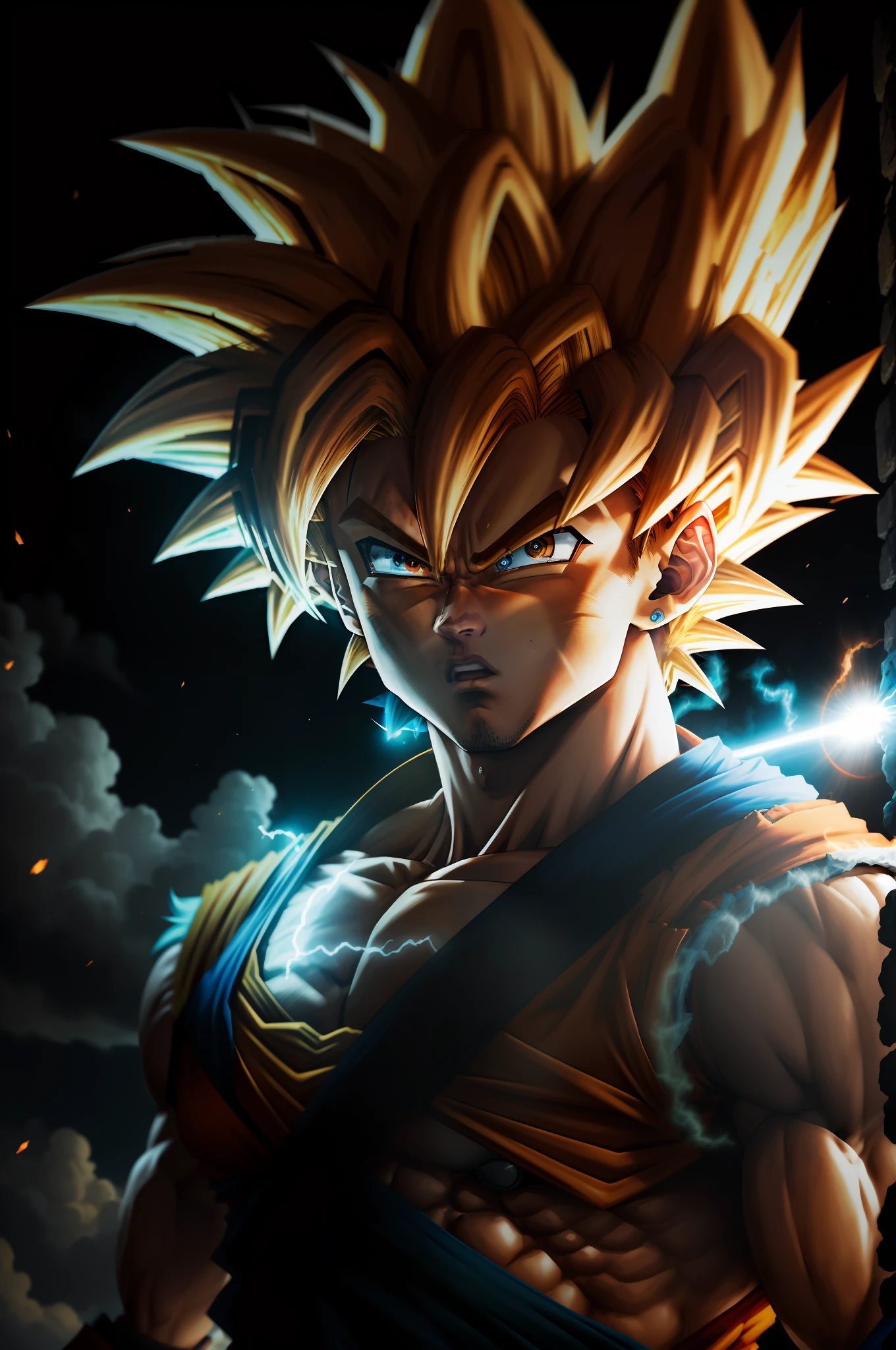 One girl, (Super Saiyan:1.3),warrior, 