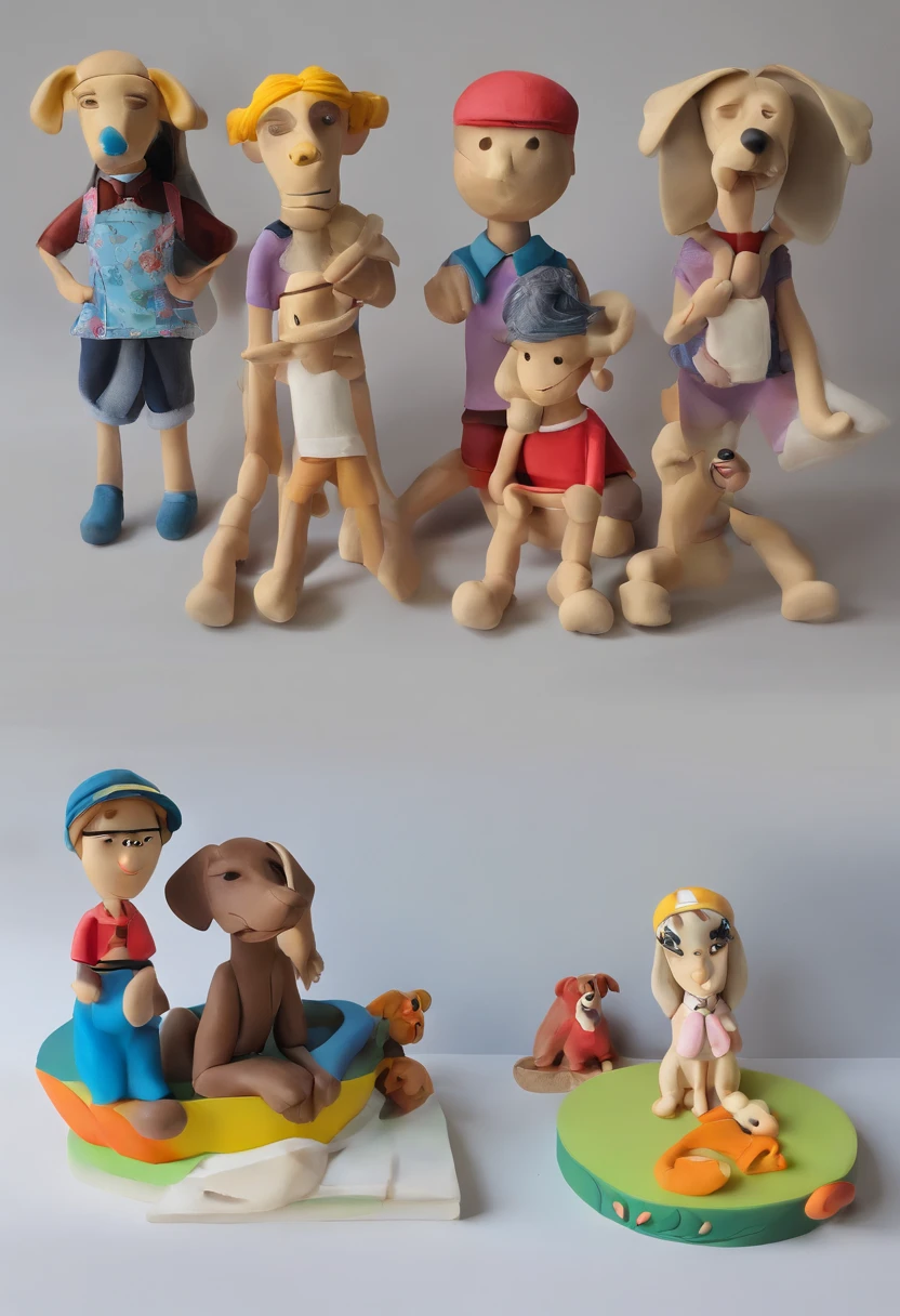 sign with a photo of 4 children and 2 dogs, by Maria Helena Vieira da Silva, by Almada Negreiros, desenho, by Almeida Júnior, by Rodolfo Amoedo, Directed by: Nandor Soldier, Imagens, Directed by: Arturo Rivera, Directed by: Veronica Ruiz de Velasco