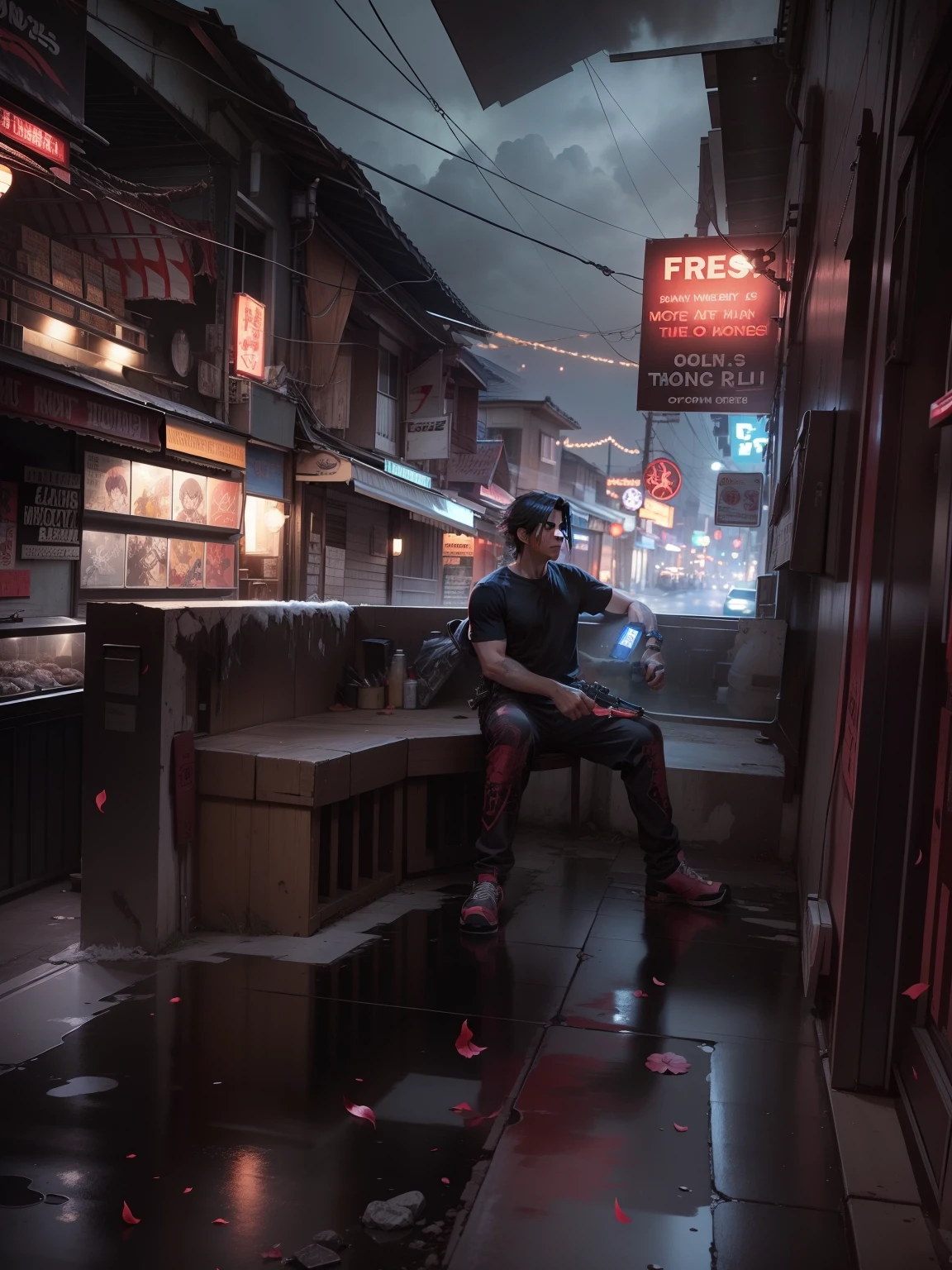 Bad ass anime boy